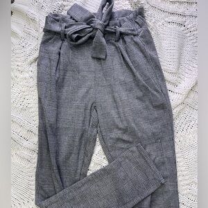 Women's Gray Plaid Pants